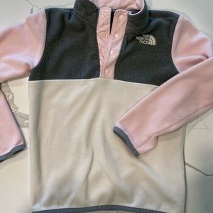 North Face girls fleece pullover size 6